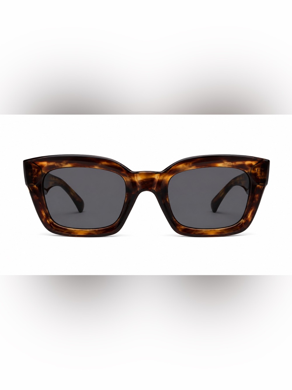 Tortoiseshell Square Sunglasses - Brown Frames, Dark Lenses